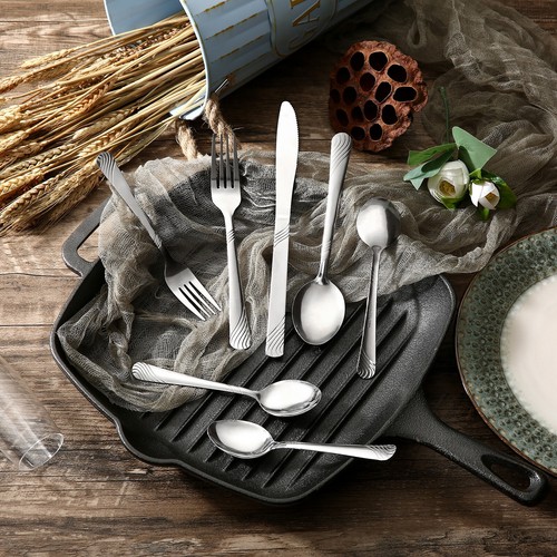 Piece new silverware set for - 5-piece,