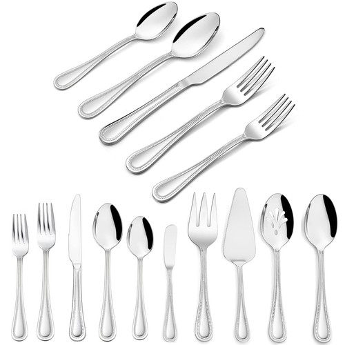 65piece silverware set with - 65piece,